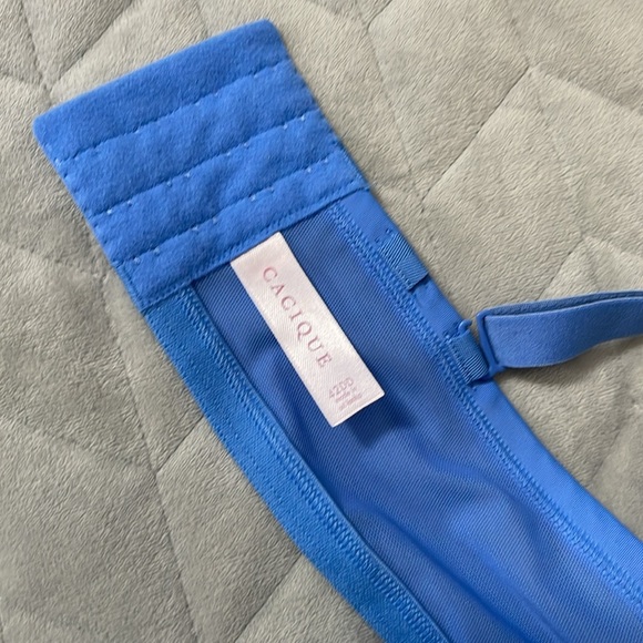 Cacique lightly lined tshirt bra with lace in size 42DD. NWT - Picture 3 of 7